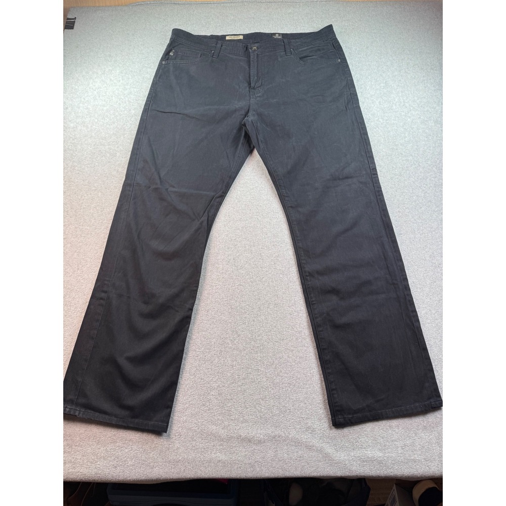 AG Adriano Goldschmied The Protege Straight Leg Black Pants Mens 38x34 USA Made